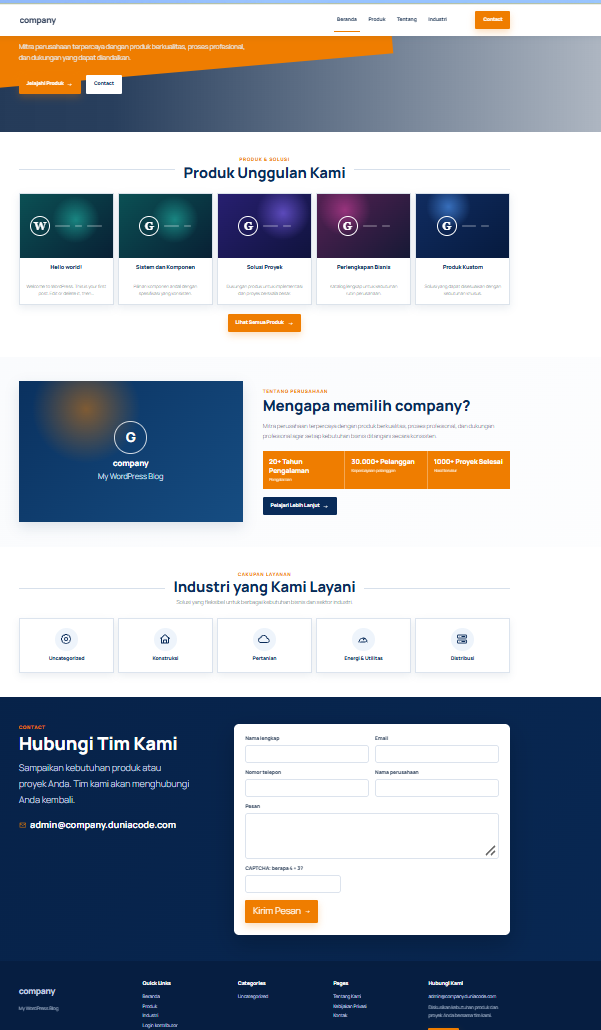 Plugin Gportal Wordpress Company